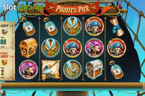 Reel screen. Pirates Pick slot