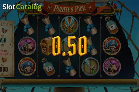 Win screen. Pirates Pick slot