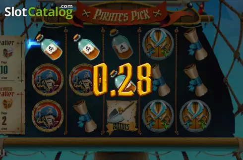 Win screen 2. Pirates Pick slot