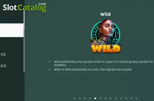 Game Features screen 4. Mystic Wilds slot