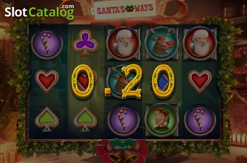 Win screen. Santas Ways slot