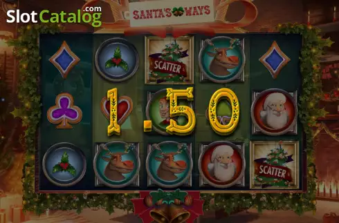 Win screen 2. Santas Ways slot
