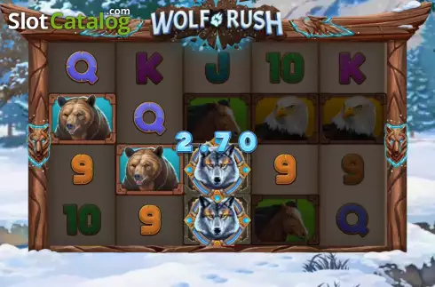 Win screen 2. Wolf Rush slot