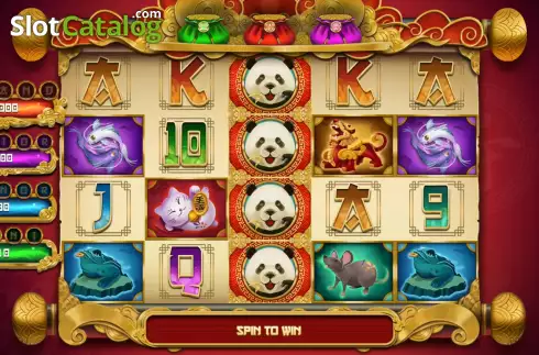 Game screen. Cai Fu Dai Panda slot