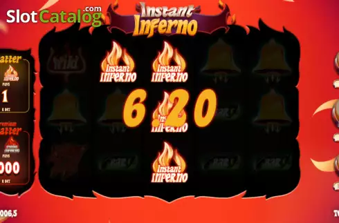Win screen 2. Instant Inferno slot