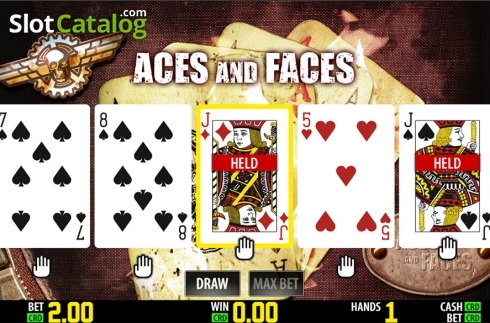 Schermo3. Aces And Faces HD slot