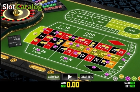 Schermo2. French Roulette (Play Labs) slot