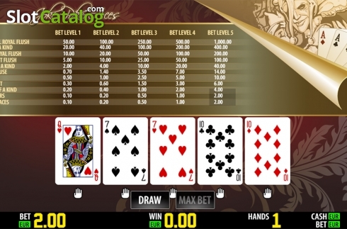 Bildschirm3. Joker Poker Aces HD slot