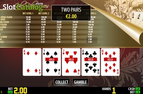Bildschirm4. Joker Poker Aces HD slot