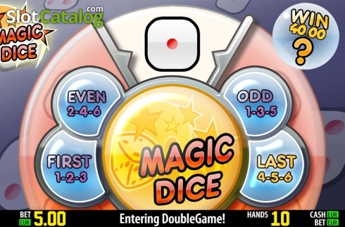 Gamble game screen. Mega Jack HD slot