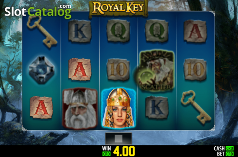 Win Screen. Royal Key slot