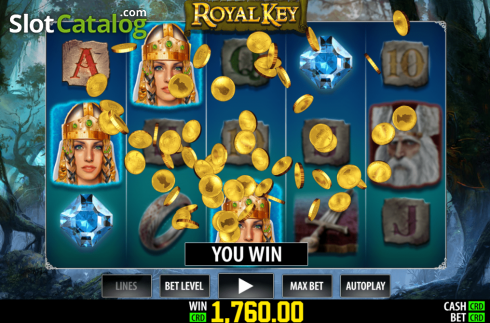 Win Screen 4. Royal Key slot
