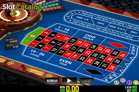 Ecran2. French Pro Roulette (Play Labs) slot