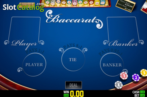 Game screen. Baccarat Pro (Play Labs) slot