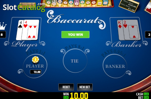 Win screen 2. Baccarat Pro (Play Labs) slot