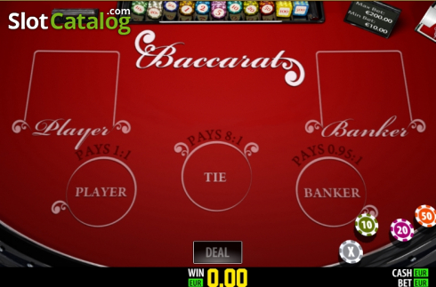 Game screen. Baccarat Privee (Play Labs) slot