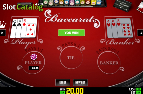 Win screen 2. Baccarat Privee (Play Labs) slot