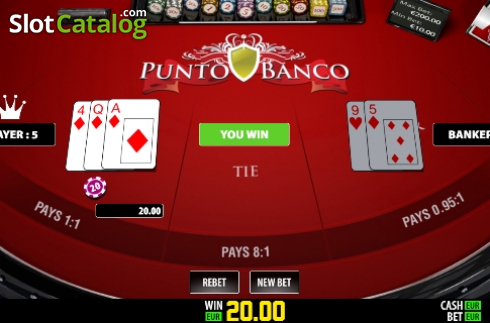画面3. Punto Banco Privee (Play Labs) カジノスロット