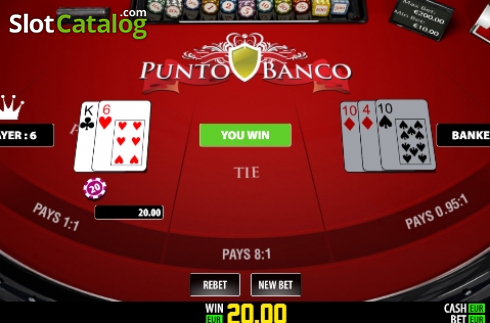 Win screen 2. Punto Banco Privee (Play Labs) slot