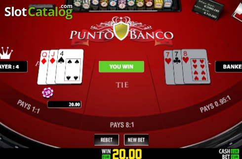 画面5. Punto Banco Privee (Play Labs) カジノスロット