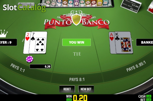 Win screen 1. Punto Banco (Play Labs) slot