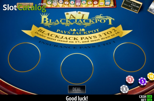 Game screen. BlackJackpot Pro (Play Labs) slot