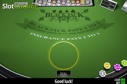 Game screen. BlackJack Single (Play Labs) slot