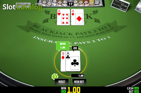 Win 1. BlackJack Single (Play Labs) slot