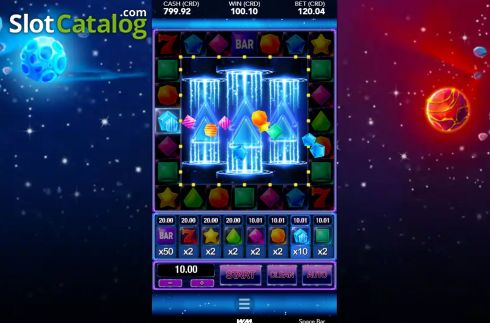 Game Screen 2. Space Bar slot