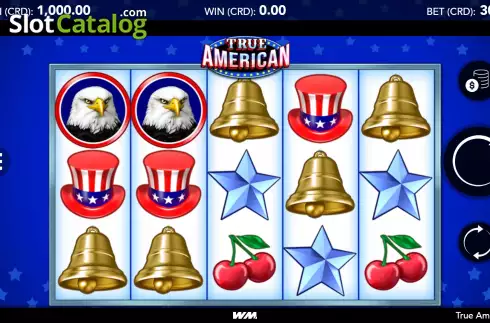 Game Screen. True American slot