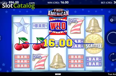 Win Screen. True American slot