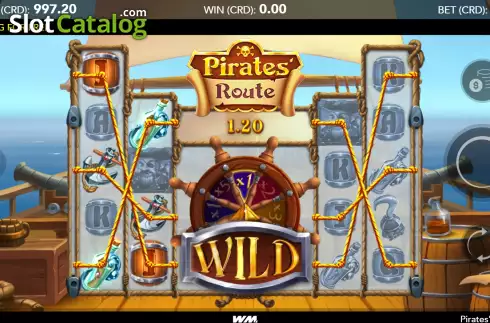 Win screen 2. Pirates' Route slot