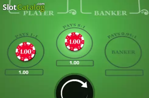 Game screen 2. Instant Baccarat slot