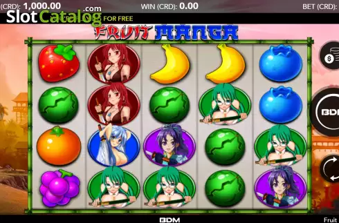 Game screen. Fruit Manga slot