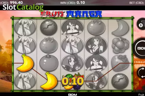 Win screen. Fruit Manga slot
