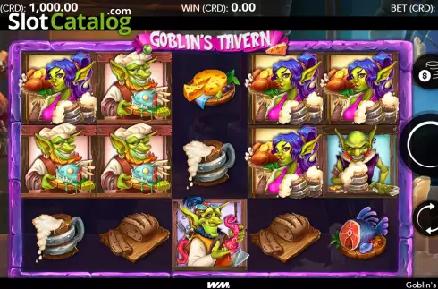 Game screen. Goblin's Tavern slot