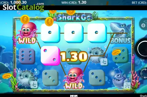 Skärmdump3. SharkGo Dice slot