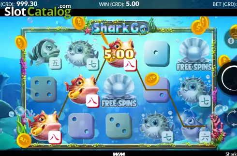 Skärmdump4. SharkGo Dice slot