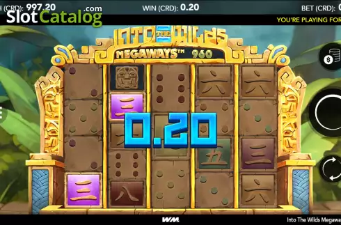 Win screen 2. Into The Wilds Megaways Dice slot