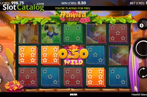 Win screen 2. Hawild Island Dice slot