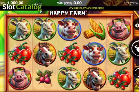 Reels screen. Happy Farm (World Match) slot