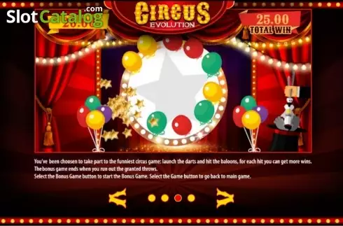 Paytable 3. Circus Evolution HD slot