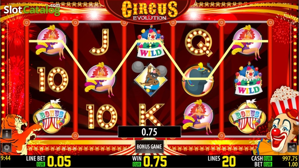 Circus Evolution HD No Download Free Play Slot