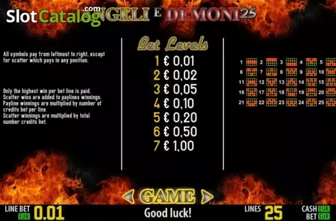 画面5. Angeli e Demoni25 HD カジノスロット