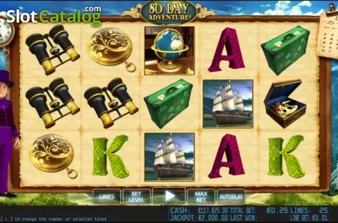 Game reels. 80 Day Adventure HD slot