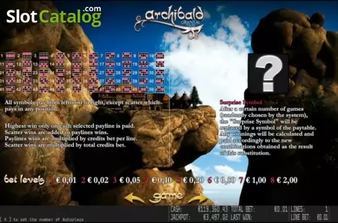 Skärmdump5. Archibald Oriental Tales HD slot