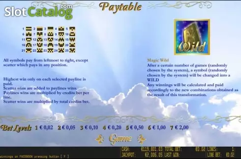 Skärmdump5. Dante's Paradise HD slot