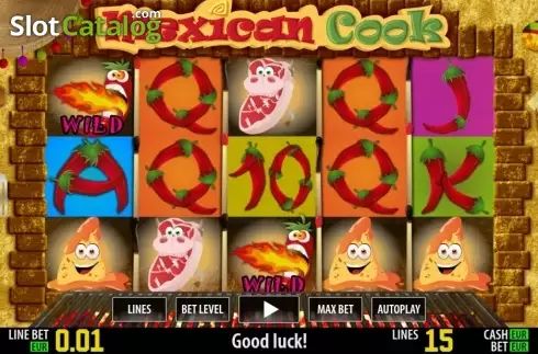 Game reels. Mexican Cook HD slot