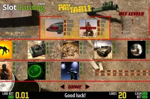 Скрин2. Elite Commandos HD слот