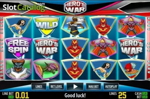画面4. Hero's War HD カジノスロット